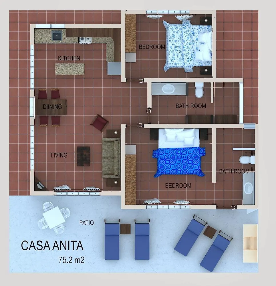 Casa Anita Villa Puerto Morelos Mexico